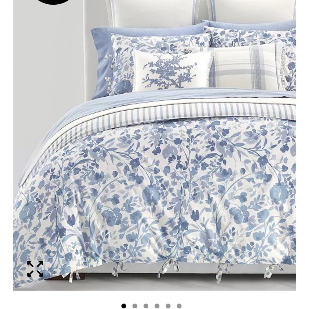 Lauren Ralph Lauren - Ada Floral Comforter Set, Full/Queen Floral Blue and White